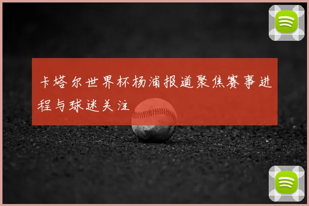卡塔尔世界杯杨浦报道聚焦赛事进程与球迷关注